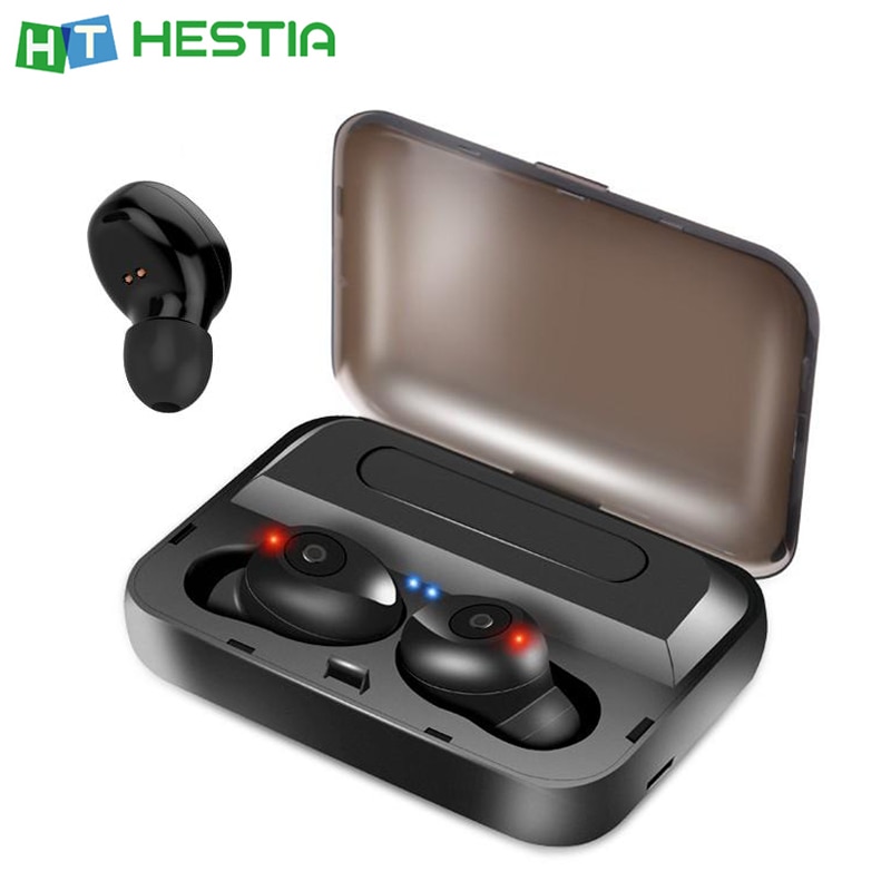 F9 TWS Wireless Earphones 1300mAh Power Bluethooth Earphone Stereo Bass Ear Phone with Mic Volume Control <font><b>Consumer</b></font> <font><b>Electronics</b></font>